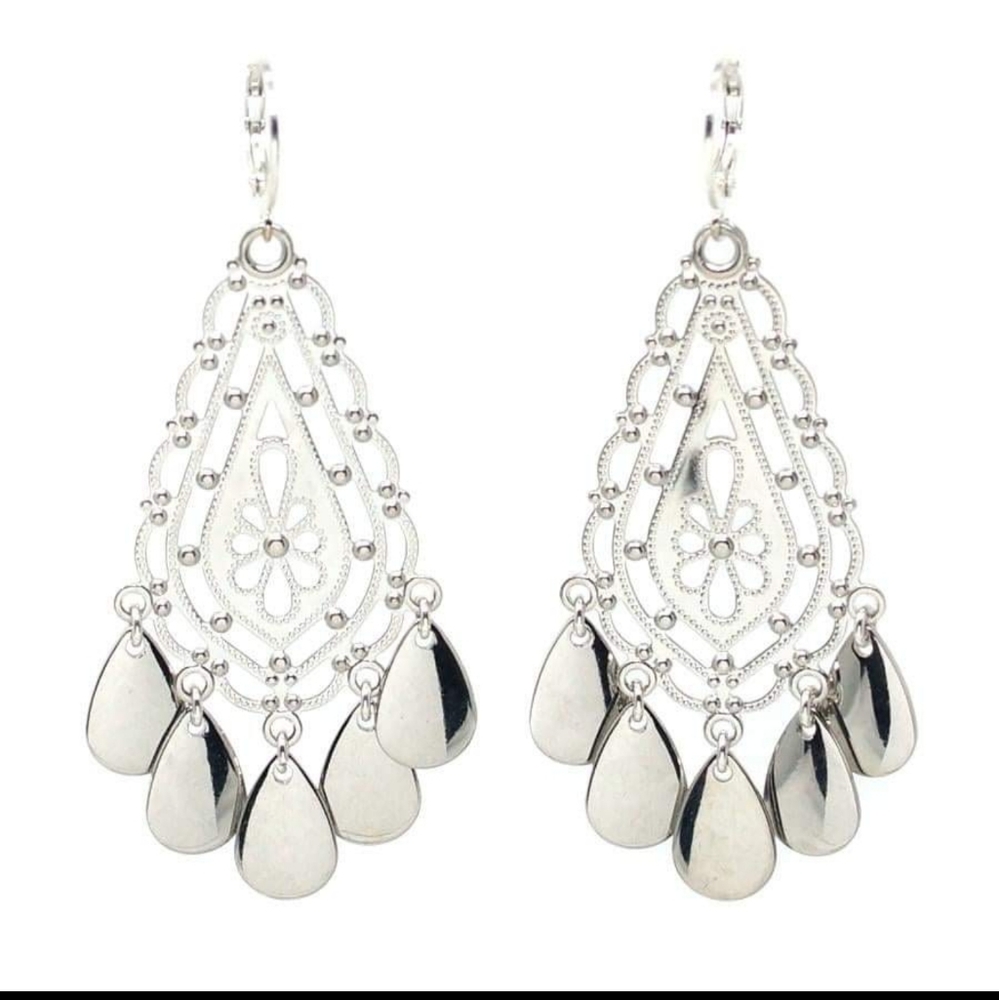 Realia by Jen Silver Chandelier Earrings